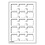 Tableau, Model L - for Capsules 50 x 50 mm. (15 pcs.) Blue - dim: 334 x 220 x 10 mm.
