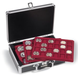 Case, Cargo S6 Black - suitable for: Coins - incl. 6 tableaus - dim: 292 x 213 x 97 mm.