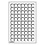 Tableau, Modell L - Fach Abm: 22 x 22 mm. (77 Stk.) Blau - Abm: 334 x 220 x 10 mm.