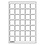 Tableau, Modèle L - Compartiment dim: 39 x 39 mm. (35 pcs.) Bleu - dim: 334 x 220 x 10 mm.