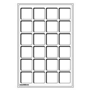 Tableau, Modèle L - Compartiment dim: 47 x 47 mm. (24 pcs.) Bleu - dim: 334 x 220 x 10 mm.