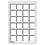 Tableau, Modèle L - Compartiment dim: 47 x 47 mm. (24 pcs.) Bleu - dim: 334 x 220 x 10 mm.