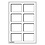 Tableau, Model L - for Slabs capsules 60 x 85 mm. (8 pcs.) Blue - dim: 334 x 220 x 10 mm.