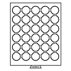 Stapel element, MB - voor Munten Ø 39 mm. (30 st.) Rookleur / Transparant