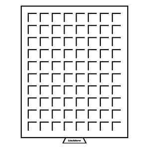 Stacking element, MB - compartment dim: 24x24 mm. (80 pcs.) Smoke color / Transparent