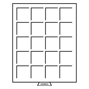 Élément d'empilage, MB - Compartiment dim: 48x48 mm. (20 pcs.) Couleur fumée / Transparent