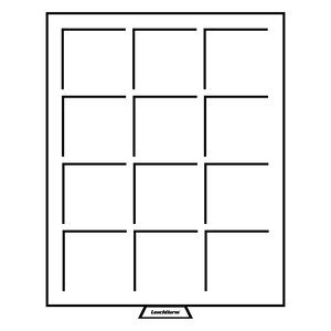 Stacking element, MB - compartment dim: 64x64 mm. (12 pc.) Smoke color / Transparent