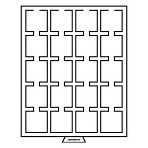 Stacking element, MB - for Capsules 50x50 mm. (20 pcs.) Smoke color / Transparent