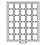 Stacking element, MB - compartment dim: 38x38 mm. (30 pcs.) Smoke color / Transparent