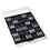 Stacking element, MB - compartment dim: 38x38 mm. (30 pcs.) Smoke color / Transparent
