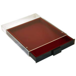 Münzbox, MB - Fach Abm: 210x270 mm. (1 Stk.) Rauchfarbe / Transparent