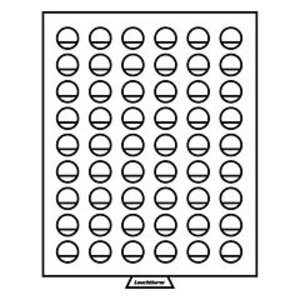 Stacking element, MB - for Coins Ø 26 mm. (54 pc.) Smoke color / Transparent