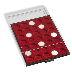 Stacking element, MB - for Euro coin sets (5 sets) Smoke color / Transparent