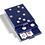 Élément d'empilage, Smart - Compartiment dim: 41 x 41 mm. (20 pcs.) Bleu/Transp. dim: 195 x 250 x 19 mm.