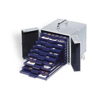 Élément d'empilage, Smart - Compartiment dim: 41 x 41 mm. (20 pcs.) Bleu/Transp. dim: 195 x 250 x 19 mm.