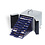 Élément d'empilage, Smart - Compartiment dim: 41 x 41 mm. (20 pcs.) Bleu/Transp. dim: 195 x 250 x 19 mm.