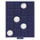 Élément d'empilage, Smart - Compartiment dim: 41 x 41 mm. (20 pcs.) Bleu/Transp. dim: 195 x 250 x 19 mm.