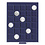 MünzBox , Smart - Fach Abm: 33 x 33 mm. (30 Stk.) Blau/Transp. Abm: 195 x 250 x 19 mm.