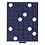 MünzBox , Smart - Fach Abm: 24 x 24 mm. (48 Stk.) Blau/Transp. Abm: 195 x 250 x 19 mm.