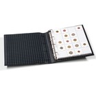 Leuchtturm, Grande Classic, Album (4 rings)  voor Munthouders (50x50 mm.)  incl. 10 bladen, incl. cassette - Zwart - afm: 295x335x70 mm. ■ per st.