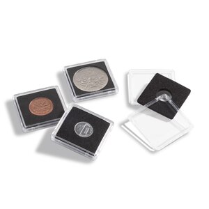Coin Capsules Square - suitable for coins Ø 12 mm.