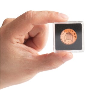 Coin Capsules Square - suitable for coins Ø 21 mm. - QUADRUM