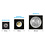 Coin Capsules Square - suitable for coins Ø 37 mm. - QUADRUM