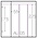 Insteekbladen, Volledig transparent - 3 vakken verticaal - DAVO, DeLuxe - type D.3 - 2 Gats - Vak afm: 55x225 mm. ■ per 5 stuks.