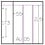 Insert sheets, Fully transparent - 3 compartments vertical, DeLuxe - type D.3 - 2 holes - Pocket dim: 55x225 mm. (Lightly used article)