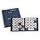 Pocket Size, Album (bound) for Coin Holders 50 x 50 mm. (200 pcs.) 10 sheets - Blue/silver - dim: 245 x 307 x 40 mm.