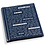 Pocket Size, Album (bound) for Coin Holders 50 x 50 mm. (200 pcs.) 10 sheets - Blue/silver - dim: 245 x 307 x 40 mm.