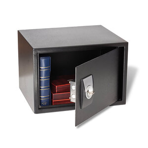 Vault, Klavent - fitted with a Key lock - Black - dimensions: 430 x 360 x 295 mm.