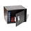 Vault, Klavent - fitted with a Key lock - Black - dimensions: 430 x 360 x 295 mm.
