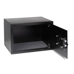 Vault, Klavent - fitted with a Key lock - Black - dimensions: 430 x 360 x 295 mm.