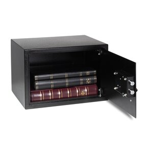 Vault, Klavent - fitted with a Key lock - Black - dimensions: 430 x 360 x 295 mm.