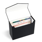 Leuchtturm, Archive box, Logic - Postcards max 220x168 mm. (245x)  Black - dim: 232x97x177 mm. ■ per pc.