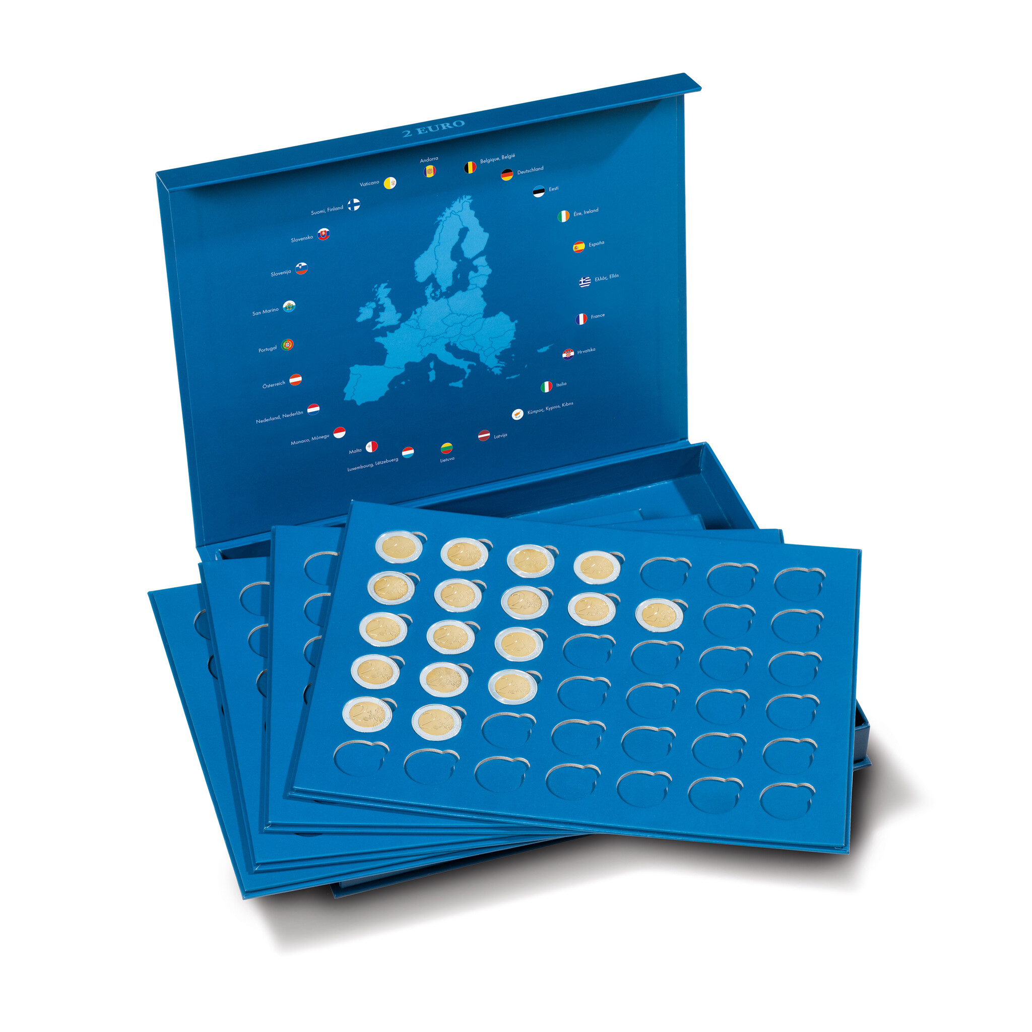 Leuchtturm muntenalbum Presso Kids voor 24x 2 euro herdenkingsmunten - Filatelie