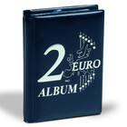 Leuchtturm, Format de poche, Album (relié)  pour Monnaies de 2 Euro (48 pcs.)  6 feuilles - Bleu/argent - dim: 120x165x30 mm. ■ par pc.