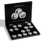 Leuchtturm, Presentation case, Volterra Uno - for Coins - Panda Coins, 1 oz Silver in capsules (20 pcs.)  Black - dim: 305x245x30 mm. ■ per pc.