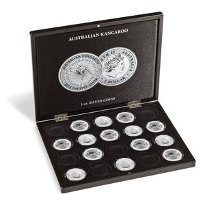 Presentation case, Volterra Uno - for Coins - Austalian Kangaroo, 1 oz Silver in capsules (20 pcs.)