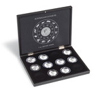 Leuchtturm, Presentatie cassette, Volterra Uno - voor Munten - Austalian Lunar III, 1 oz Silver in capsules (12 st.)  Zwart - afm: 305x245x30 mm. ■ per st.
