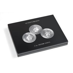 Presentation case, Volterra Uno - for Coins - Queen Beasts, 2 oz Gold in capsules (11 pc.)