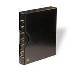 Leuchtturm, Folio A4+, Album (4 Ringe)  ohne inhalt - inkl. Schutzkassette - Schwarz - Abm: 240x270x50 mm. ■ pro Stk.