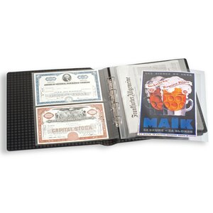 Kanzlei A3, Album (4 anneaux ) sans contenu, incluse boite de protection - Noir - dim: 435 x 460 x 70 mm.