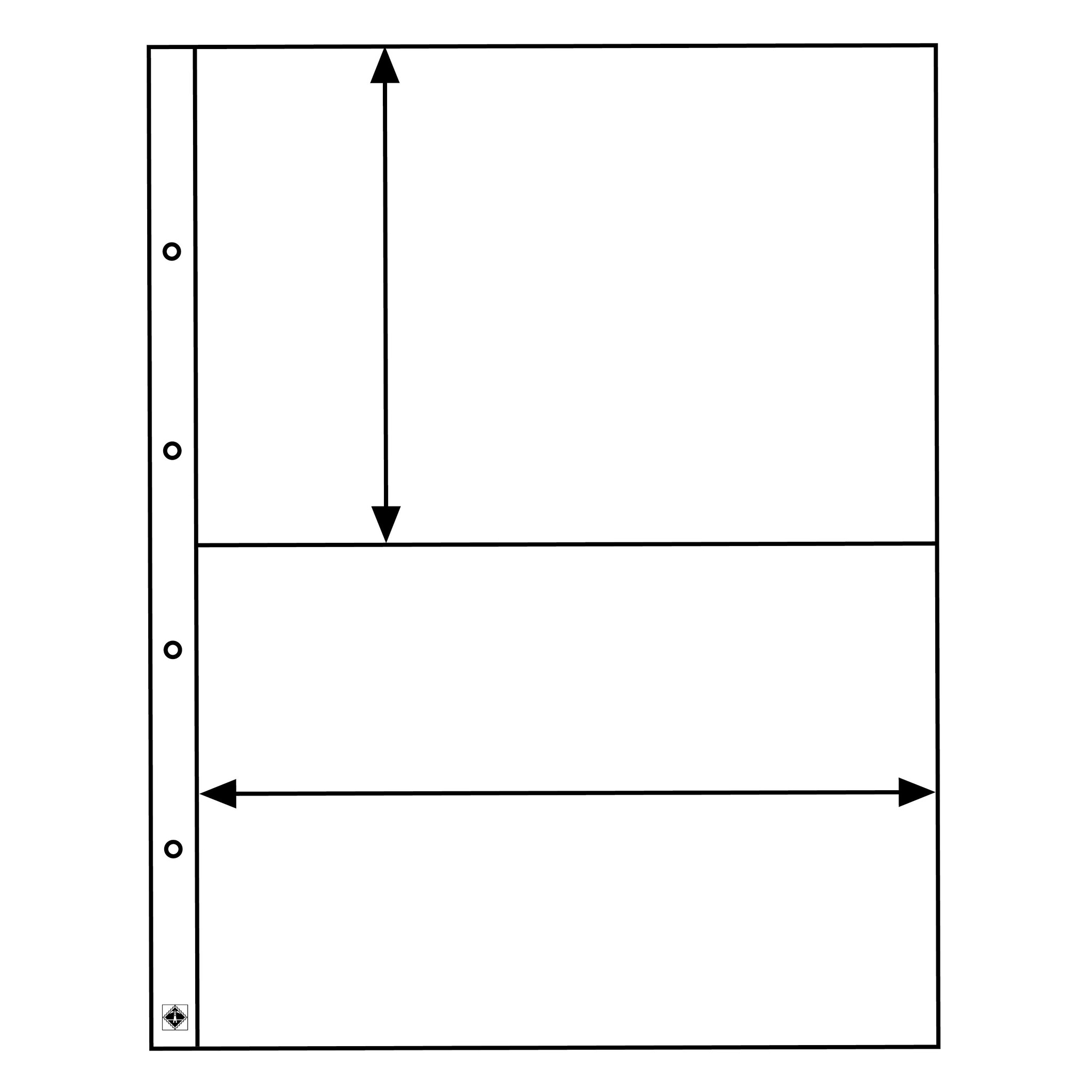 Leuchtturm, Kanzle, 4 ring, Insert sheets Stamps 4 Everyone