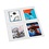 Insert sheets, Fully transparent - 2x2 compartments horizontal, Grande Easy - type 2.CT - 4 Rings - Pocket dim: 106x150 mm.