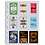 Insert sheets, Fully transparent - 3x3 compartments horizontal, Grande Easy - type 3/3.C - 4 Rings - Pocket dim: 68x98 mm.