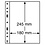 Insert sheets, Fully transparent - 1 compartment horizontal, Optima easy - type 1.C - 4 Rings - Pocket dim: 180x245 mm.