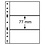 Insert sheets, Fully transparent - 2 compartments horizontal, Optima easy - type 3.C - 4 Rings - Pocket dim: 180x77 mm.