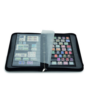 Grande Kurt, Ring binder (4 rings) without content - Black - dim: 270 x 350 x 35 mm.